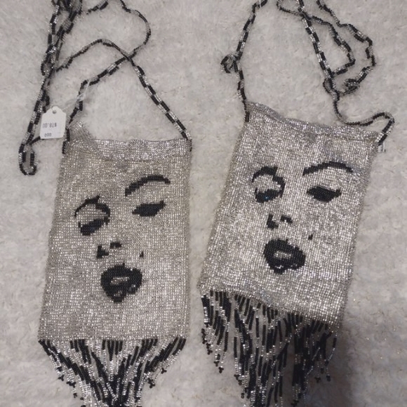 Beaded Marilyn Monroe crossbody bag - Picture 1 of 2